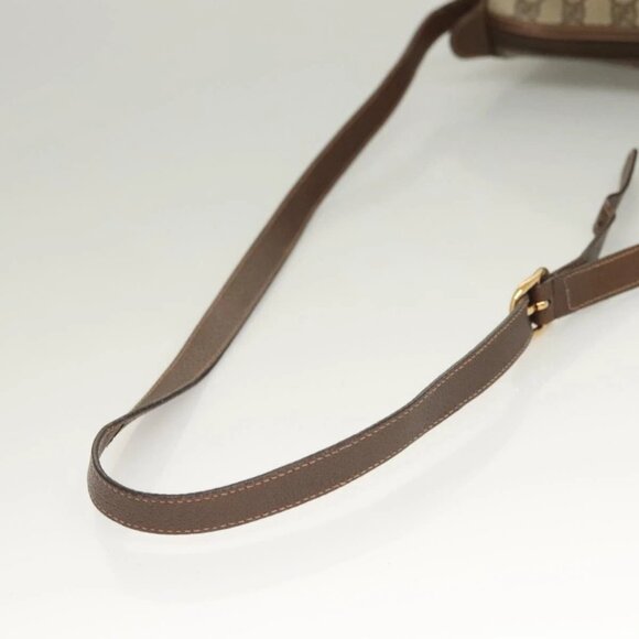 GUCCI GG Supreme Web Sherry Line Bag PVC Beige Gold - Picture 4 of 15